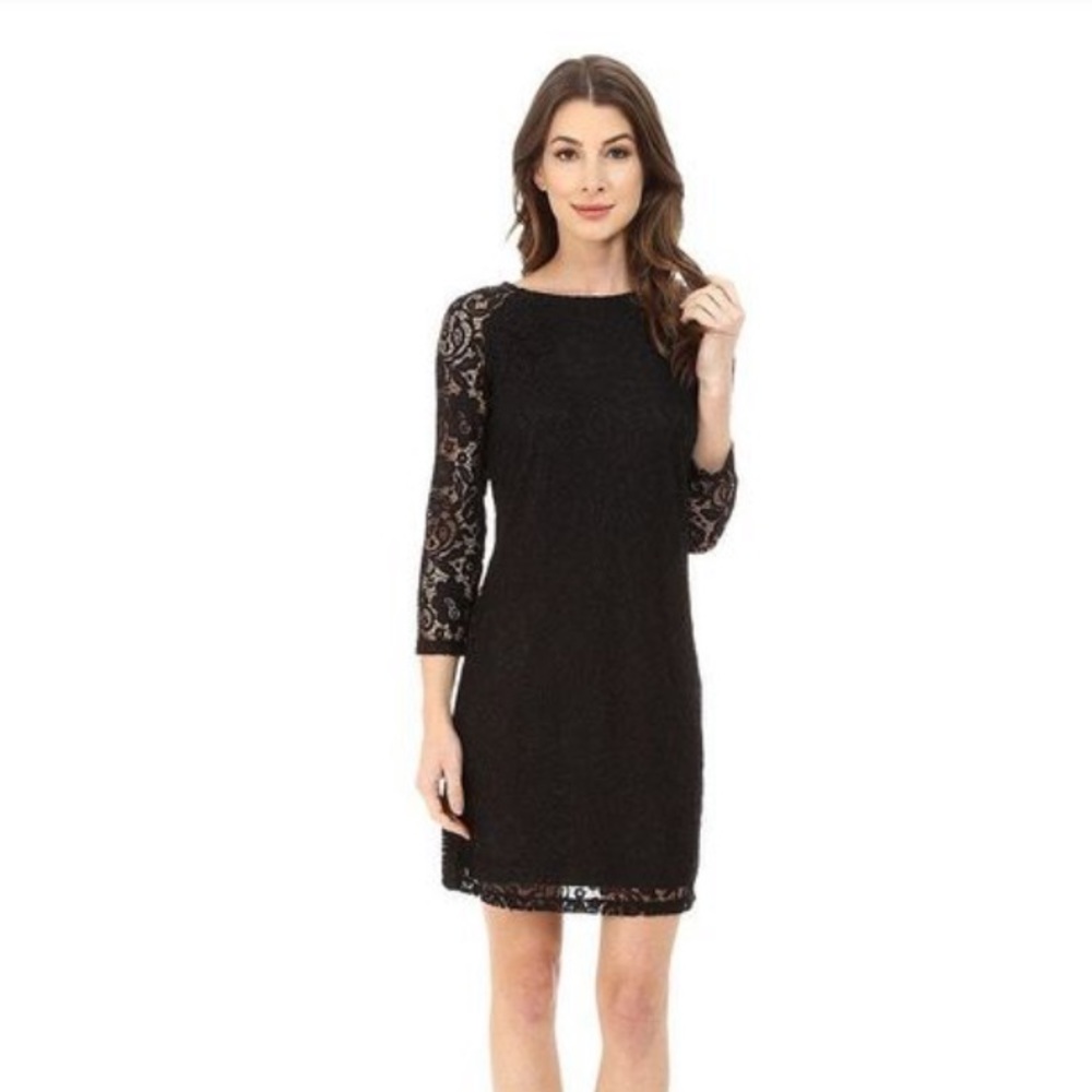 Black lace Laundry by Shelli Segal dress